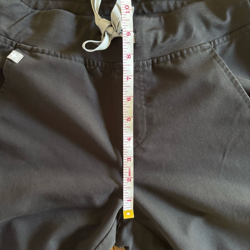 FIGS Zamora Jogger Scrub Pants Black Small Petite S/P Classic Fit 6-Pocket - Picture 9 of 12